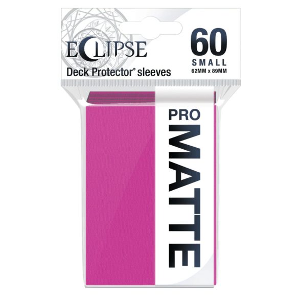 Kártyavédő tok - 62 x 89 mm - 60 darabos - rózsaszín hátlap (Ultra Pro Eclipse - matte)