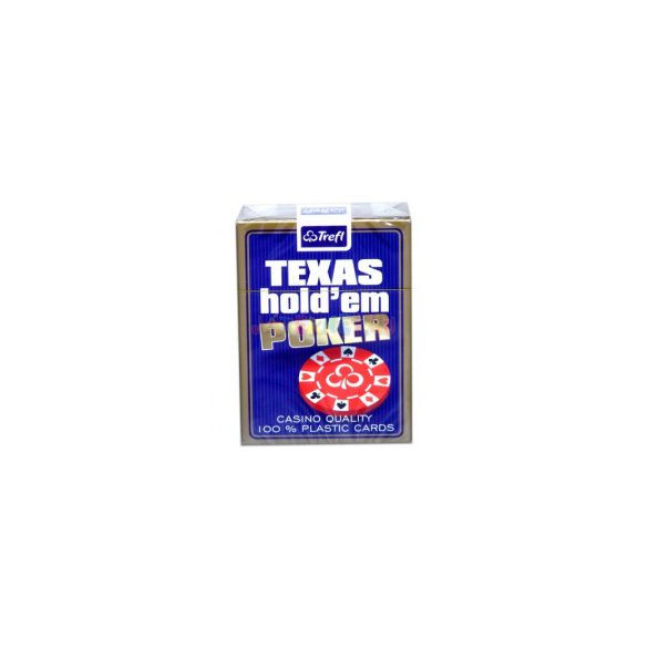 Kártya, francia kártya - 1x55 darabos - 100% plasztik (Texas Hold'em - poker)