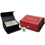 Mahjong piros műanyag dobozban