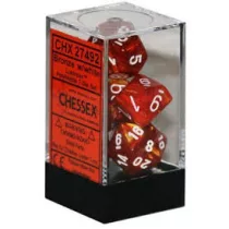 Dobókocka szett - 7 darabos - fekete-arany