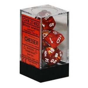 Dobókocka szett - 7 darabos - fekete-arany