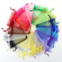 Organza zsák - fekete