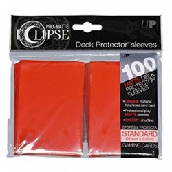   Kártyavédő tok - 66 x 91 mm - 100 darabos - piros hátlap (Ultra Pro Eclipse)
