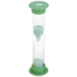 Homokóra, 5 perces - 90 x d:25 mm - zöld