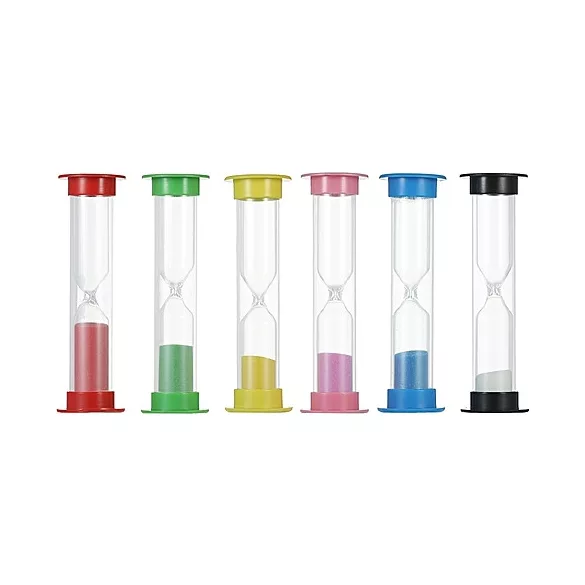 Homokóra, szett - 90 x d:25 mm - 6 darabos - multicolor