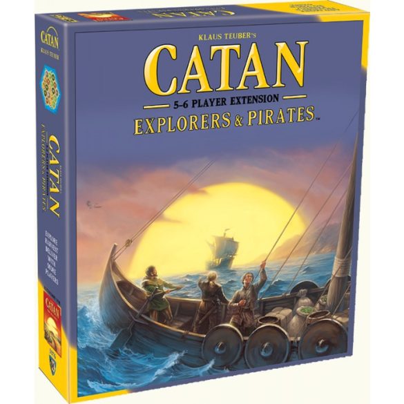 Catan Explorers and pirates 5-6 fős (fa darabos) kiegészítő, angol nyelven