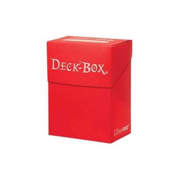 Deck Box - kártya tartó doboz - szolid piros (Ultra pro)