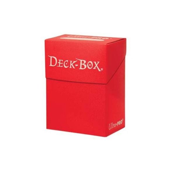 Deck Box - kártya tartó doboz - Szolid piros (Ultra Pro)