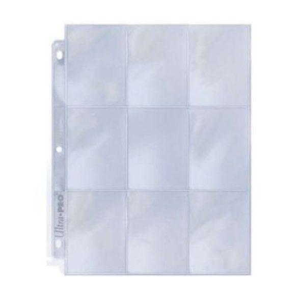 Kártyatartó mappa - bővítő lap - 9 helyes (Ultra pro - Silver series)
