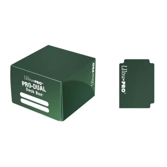Dual Deck Box - kártya tartó doboz - Sötét zöld (Ultra Pro)