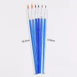 Modellező ecset - 0 méret, kék (műanyag)