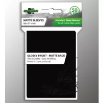   Kártyavédő tok - 66 x 91 mm - 50 darabos - fekete hátlap (Blackfire standard)