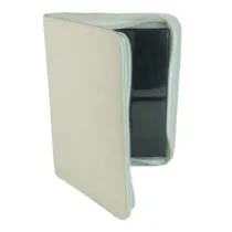   Kártyatartó mappa - fehér (4 kártyás - prémium cipzáras)