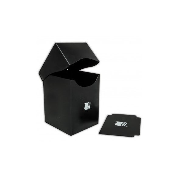 Deck Box - kártya tartó doboz - 80 darabos - fekete (BlackFire)