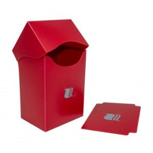 Deck Box - kártya tartó doboz - 100 darabos - piros