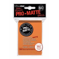   Kártyavédő tok - 62 x 89 mm - 60 darabos - narancssárga hátlap (Pro Matte)