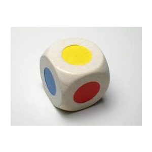 Dobókocka - hat oldalú - 30 mm (színes oldalakkal)