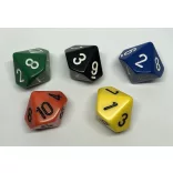 Dobókocka - tíz oldalú (Chessex - számokkal)