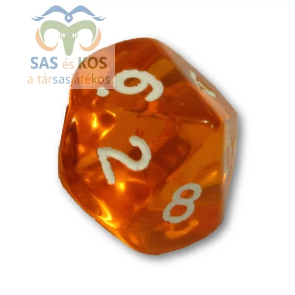 Dobókocka - tíz oldalú (Chessex - számokkal)