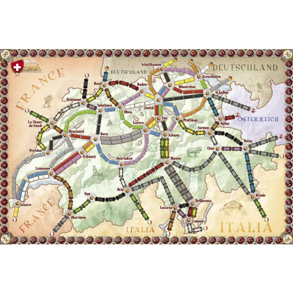 Ticket to Ride - India and Switzerland (eng)