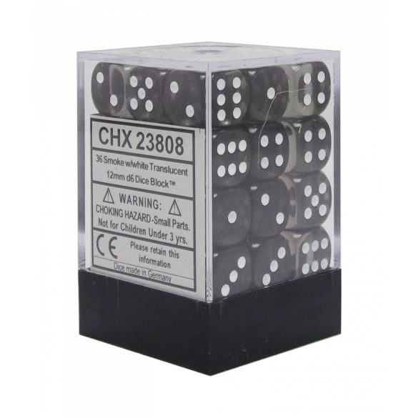 Chessex dobókocka szett - hat oldalú - szürke (12 db)
