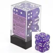 Dobókocka - hat oldalú - 12 darabos - lila (Chessex)