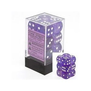 Dobókocka - hat oldalú - 12 darabos - lila (Chessex)
