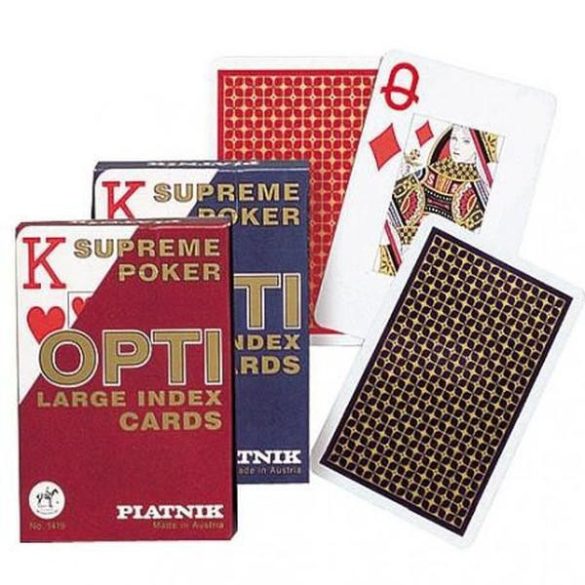Kártya - OPTI Piatnik póker kártya (1*55 lap) - 2x index
