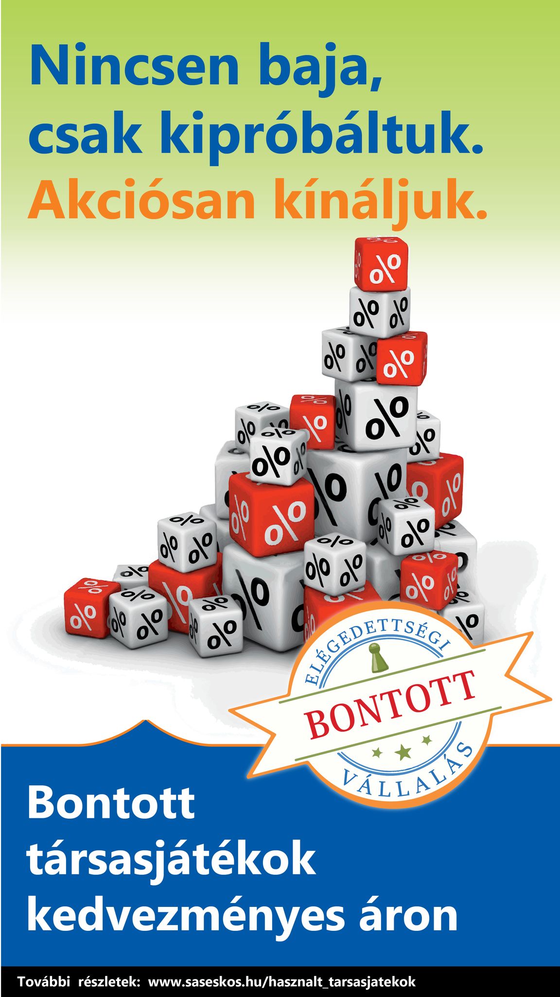 Bontott társasjáték akció