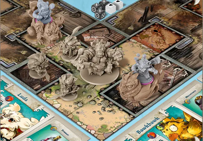 Játékosok Dungeon Crawler Társasjátékkal